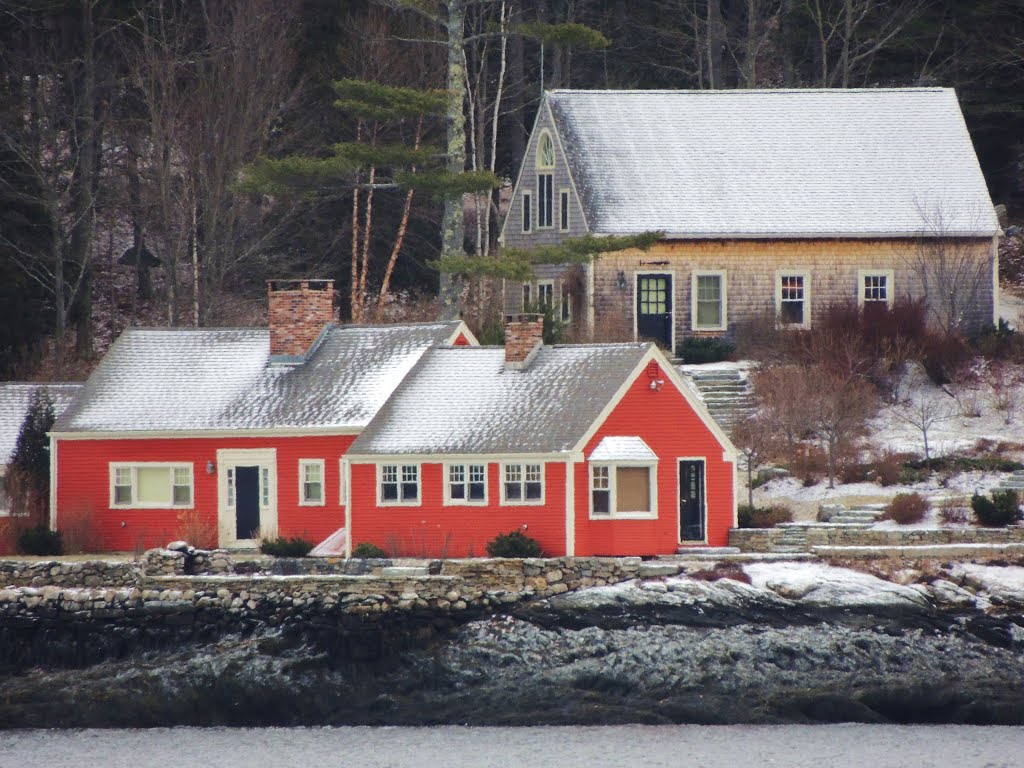 Red Cape on Robinhood Cove, Georgetown Maine by Taoab