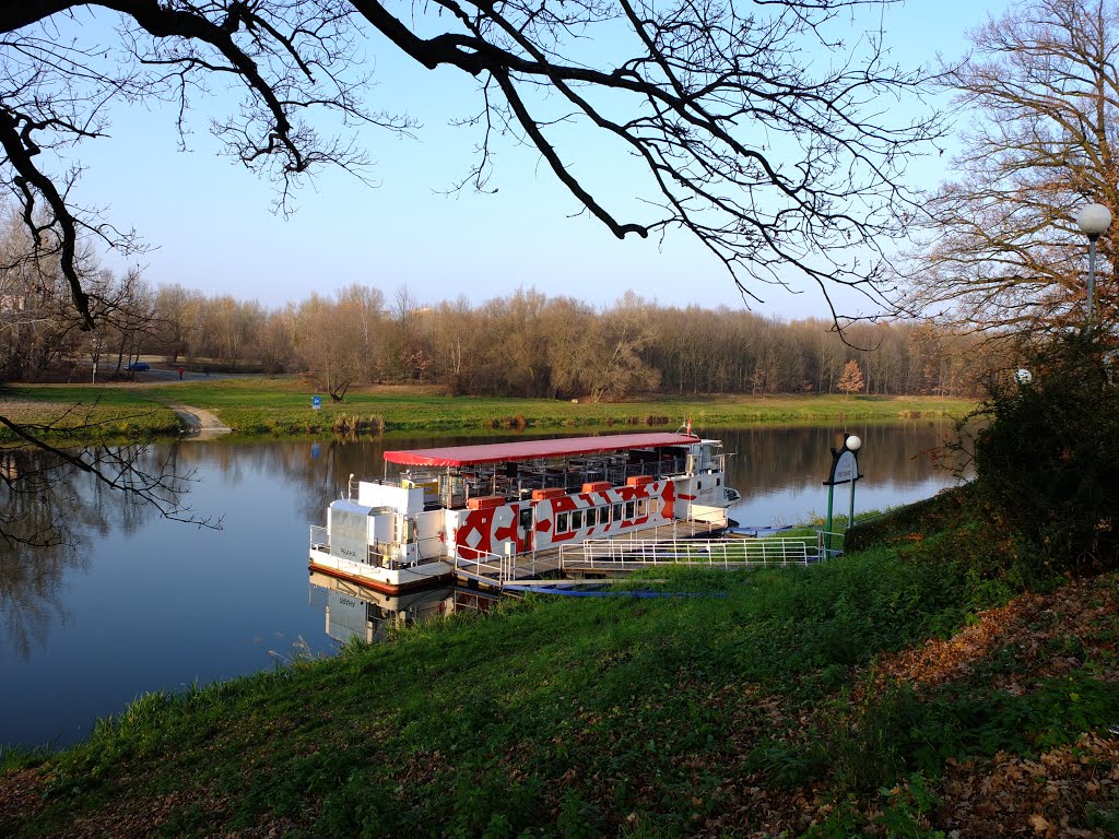 Boat Arnost of Pardubice in the harbor by Mitmount