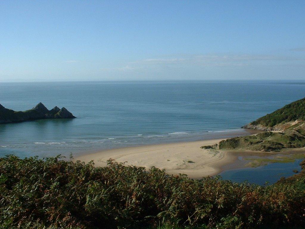 Three Cliffs Bay by popitinpete