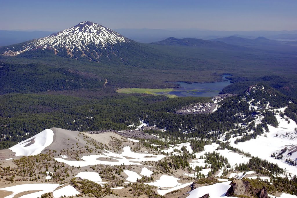 Mt.Bachelor, from Terminal Moraine, South Sister trail by ZIPP