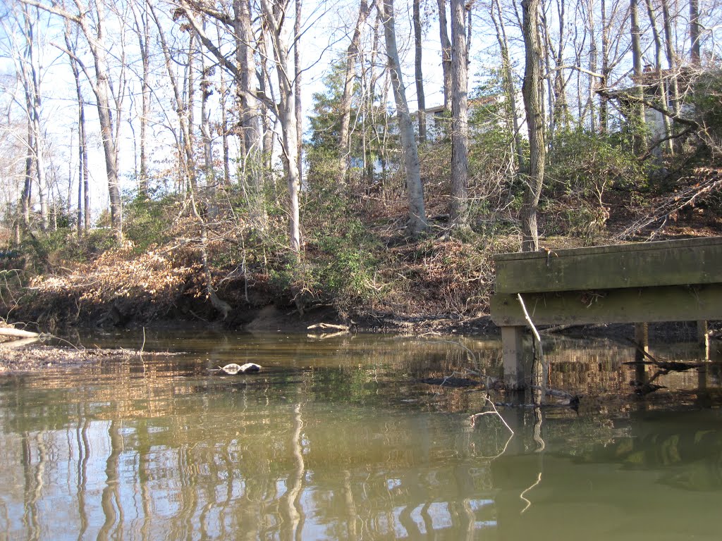 Turning around a deck on the north branch of little hunting creek by midatlanticriverrat