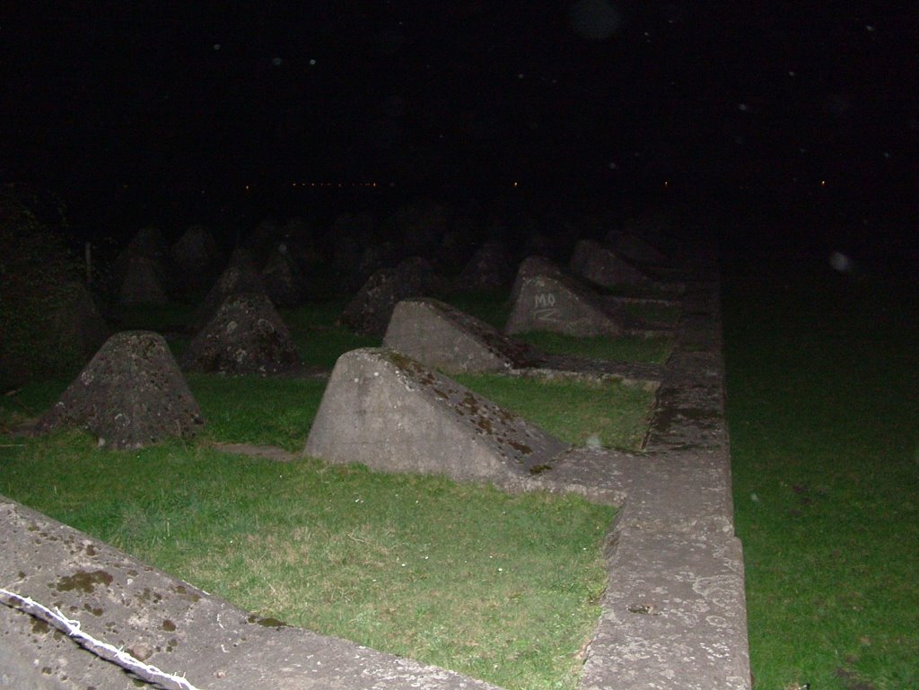 Barrier for tanks in germany boarder constructed during WWII by H. Lotfi-Azad