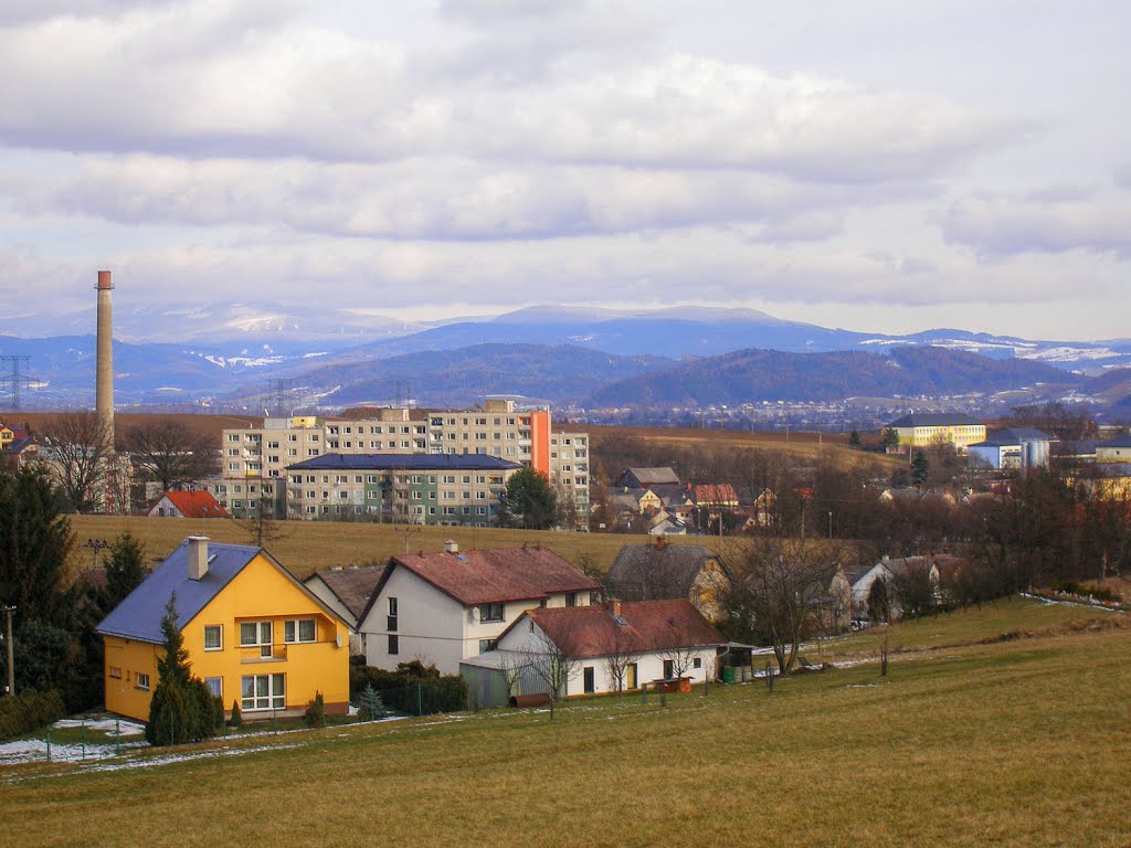 Zástavba na Sokolské ul. a sídliště Krumpach ( v dáli Jeseníky) - 2/2013 by valsoraj