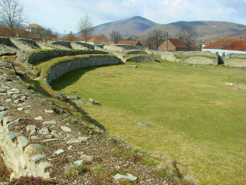 Sarmisegetusa(near Hateg):amphitheatre. by ilea ernestioan