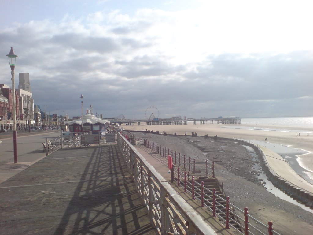 Promenade and Central Pier in Blackpool by PhilC999