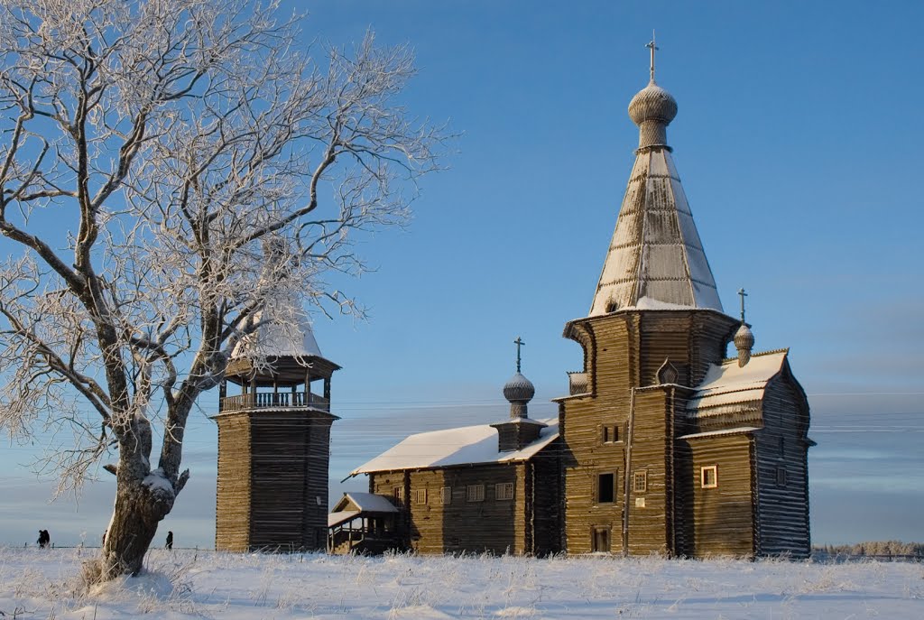 Саунино. Храм Иоанна Златоуста.1665 г. 05.01.2009 by Andrey Karachev