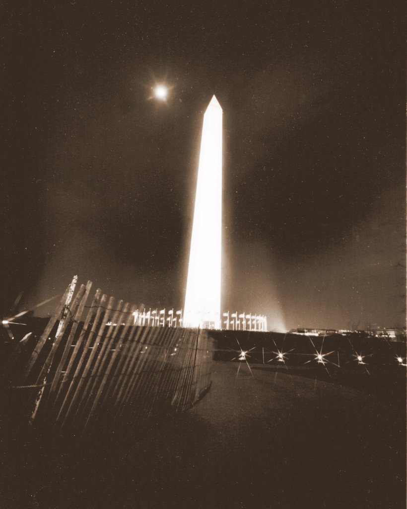 Washington Monument at Midnight 02/15/08 by P. Harvey