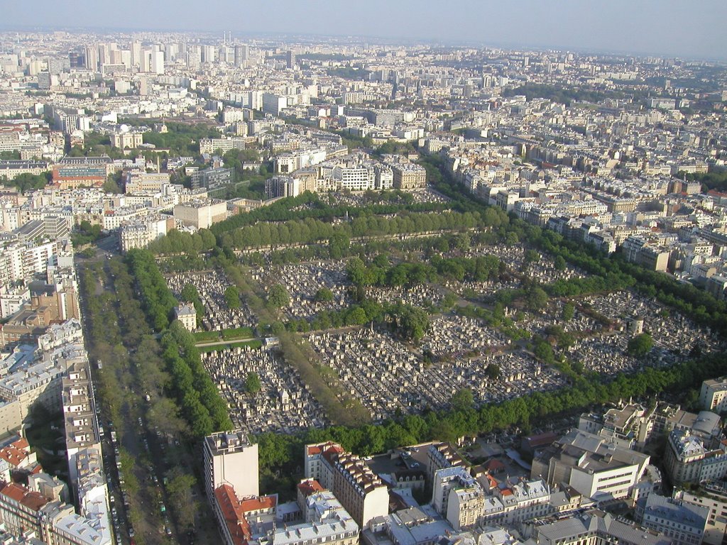 Cimetière de Montparnasse from The Montparnase Tower by Stewart Walker