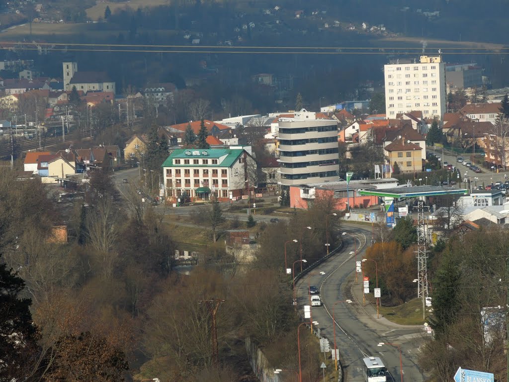 Pohled na Blansko z Klepačova - 8.2.2013 by Robin - psí turista