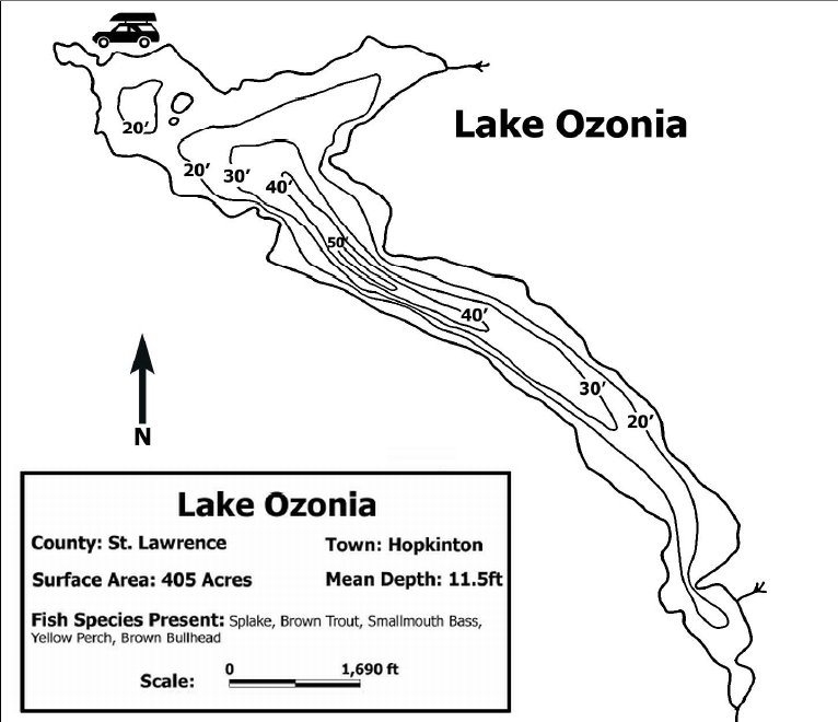 LAKE OZONIA DEPTH CHART by Camera Person