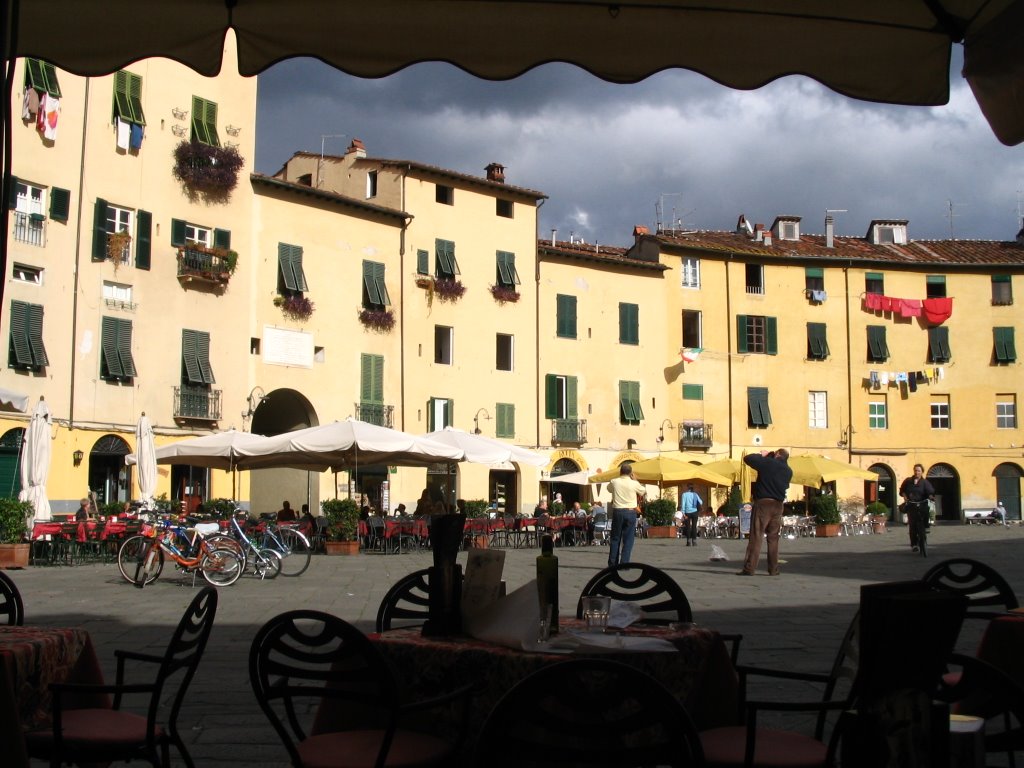 Lucca, Italy - colosseum by Lorri Peltz-Lewis