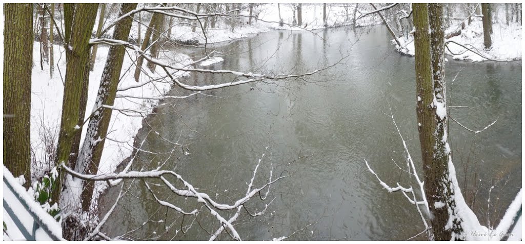 Combs, Bords de l'Yerres sous la neige, Janv 2013... by Hervé LE GUEN