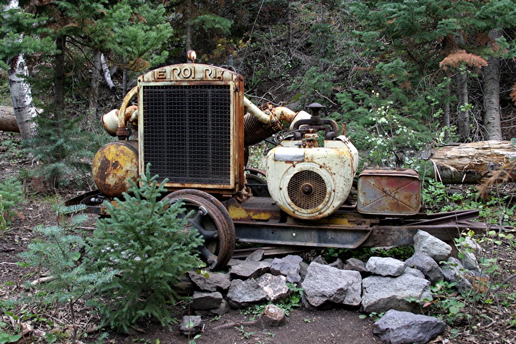 Mining Equipment (fuel) - Miners Park by Jim Bassett