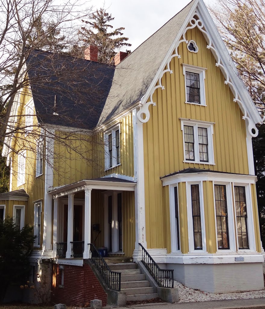 Carpenter Gothic 1849; Richardson House, Bath Maine by Taoab