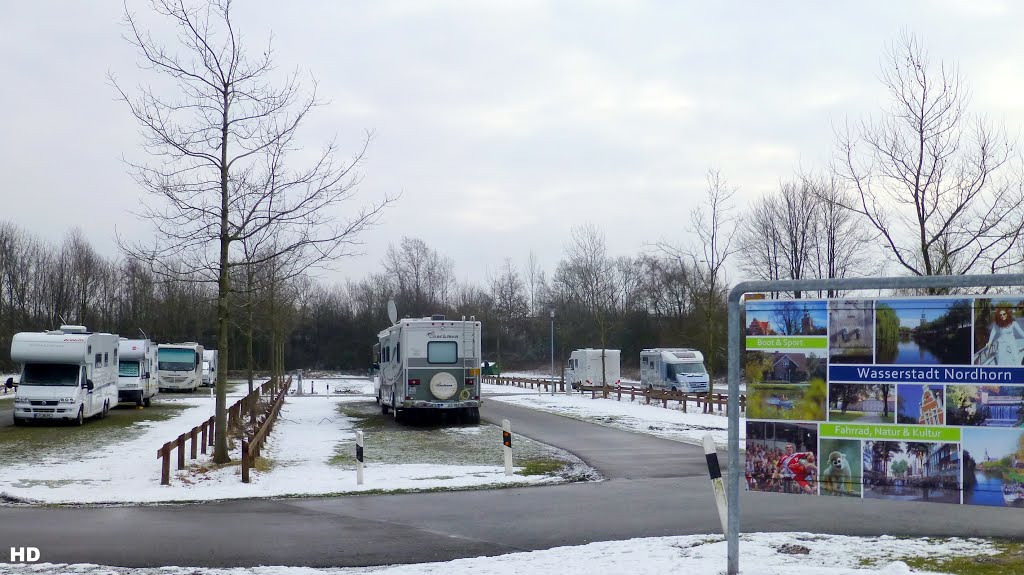 Nordhorn - Wohnmobilplatz zur Winterszeit by Heribert Duling