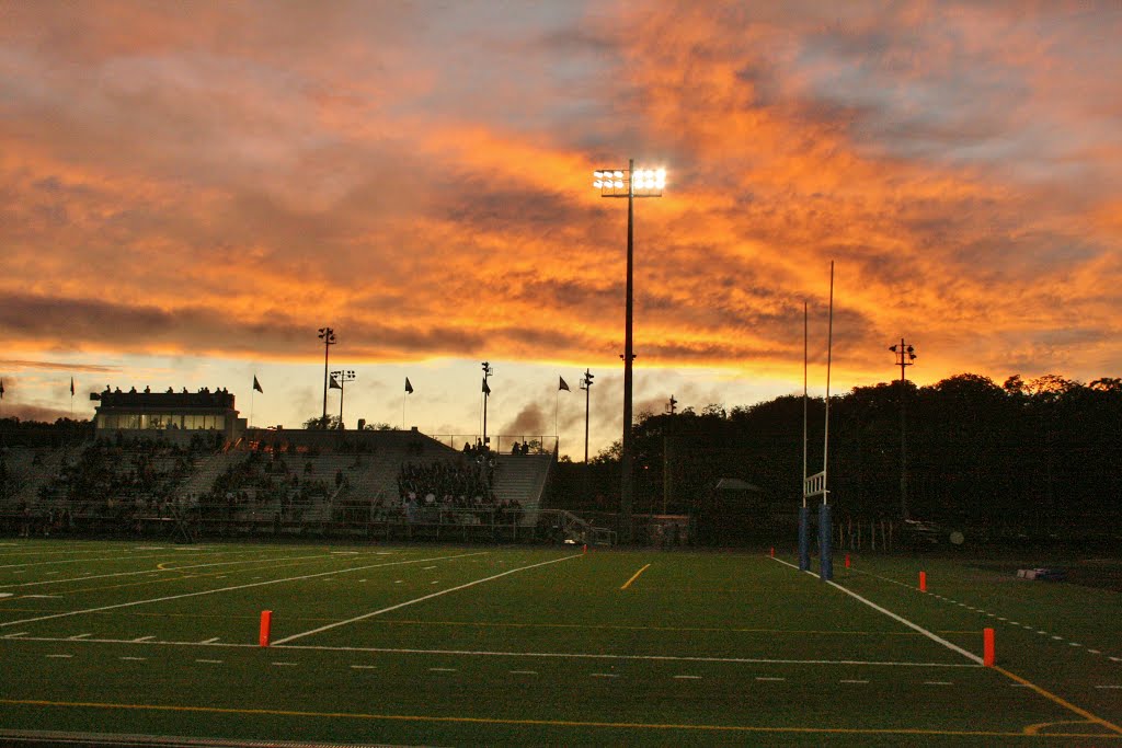 Sunset Over Tuscarora High School Stadium by Bill Vocke