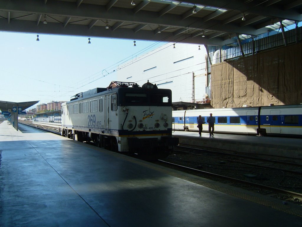 Lonely Engine in Malaga by Gunnar Eide