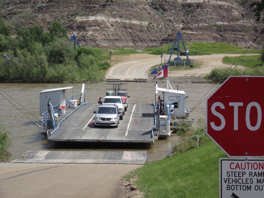 Bleriot Ferry near Drumheller by Red Ant