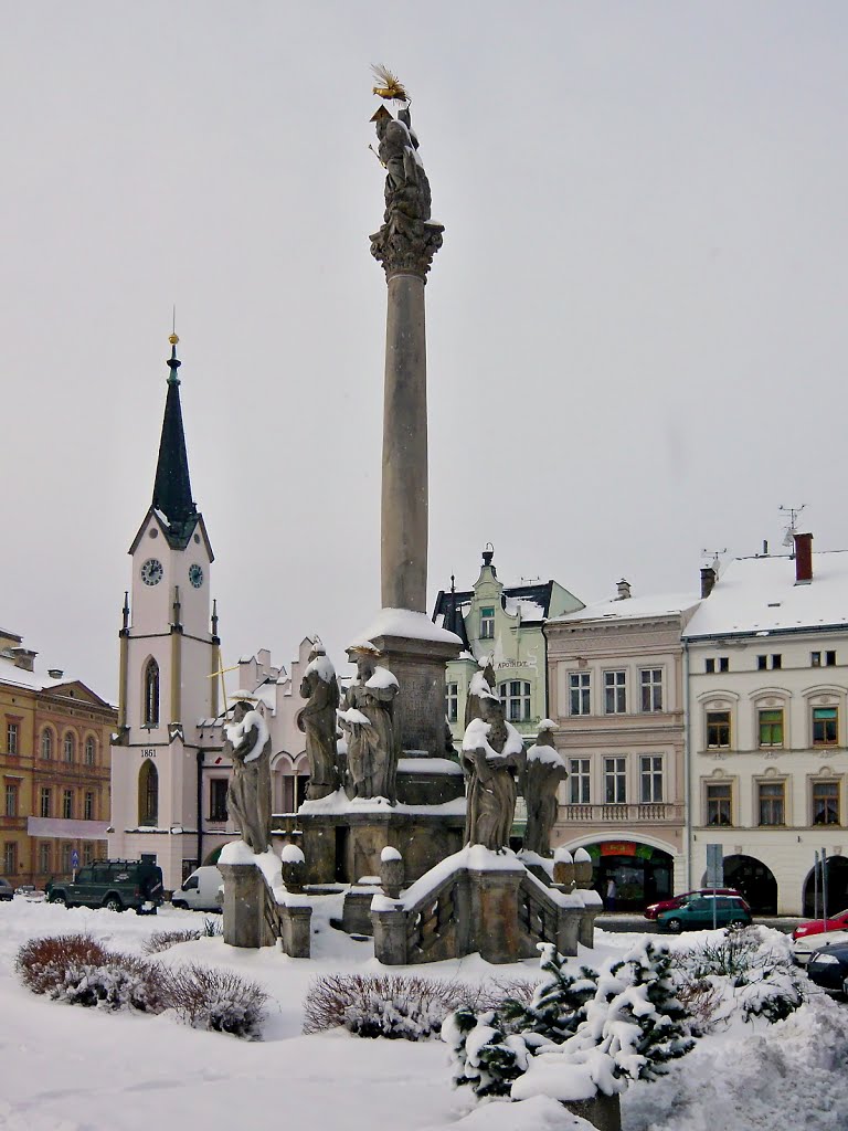 Trutnov-sloup Nejsvětější Trojice z r.1704 by bikemp