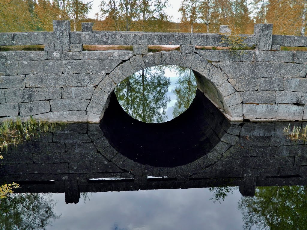 Kattilajoki river stone bridge. Kivisilta Karvia Finland. by rai-rai