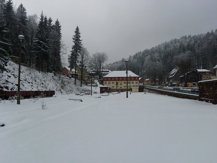 Blick auf den Bahnhof Kipsdorf by Henning Gierth