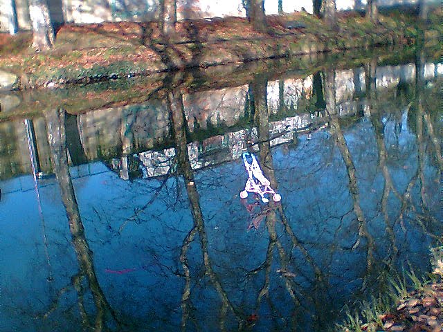 Gel sur le Canal du Midi à Carcassonne en 2010 by jean pakhomoff