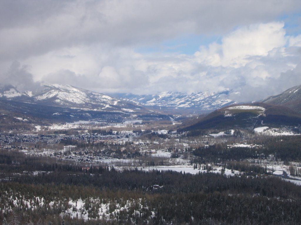 Interesting Clouds and Spectacular Views Up on the Slopes at Fernie BC by David Cure-Hryciuk