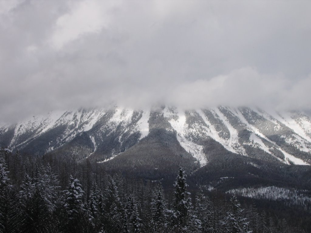 Clouds Near Fernie Lowering On the Mountain by David Cure-Hryciuk