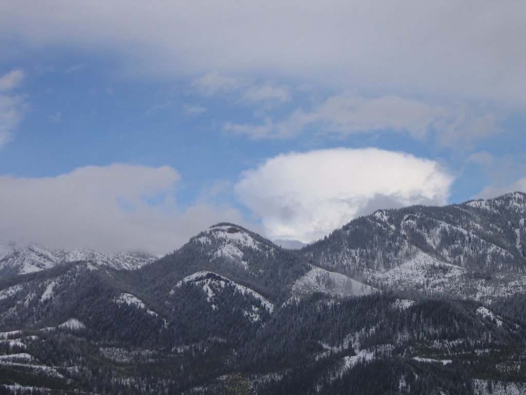 Convective Cloud Activity As Air Blasts Over the Crowsnest Pass And the Mountains At Fernie BC by David Cure-Hryciuk