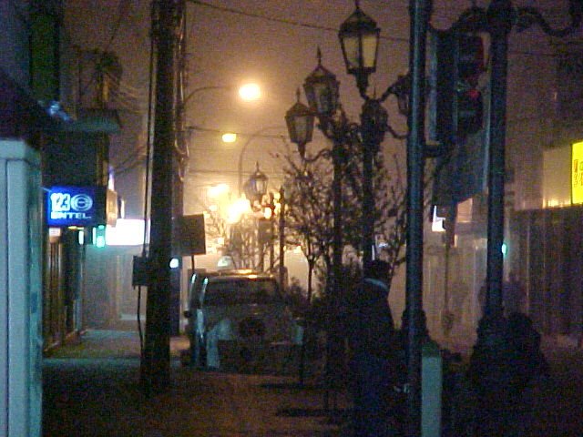 Centro de Vallenar "noche con niebla" by Rene Ossandon Pizarr…