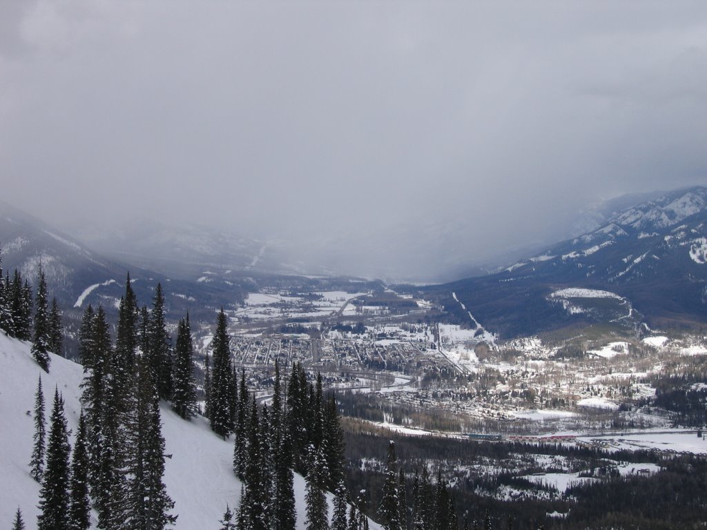 Heavy Snows And Flurries After Large Accumulations On The Mountain At Fernie BC by David Cure-Hryciuk