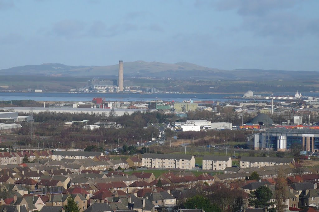 Longannet viewed from Marshall Tower by lawrmaneebs