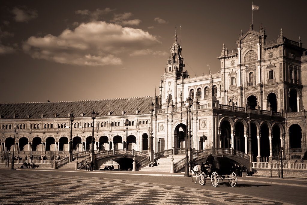 Plaza de España, Sevilla by ANDRES AMBROSIO