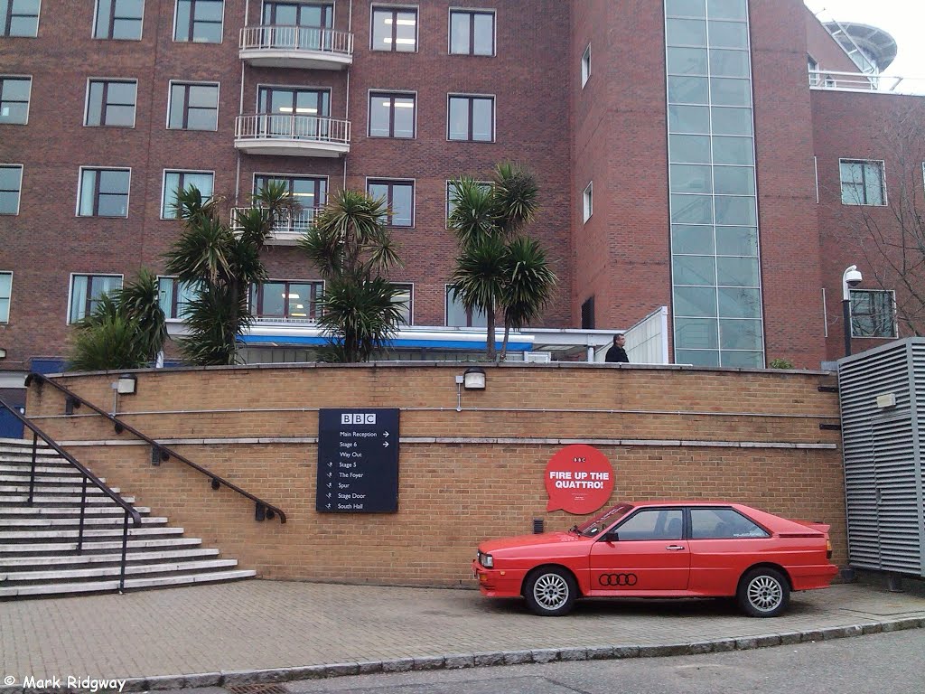 Audi Quattro at BBC TV Centre by Mark Ridgway