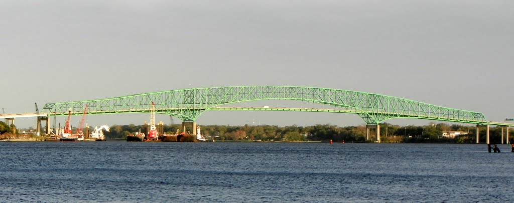 Hart Bridge, St. Johns River, Jacksonville, FL by Midnight Rider