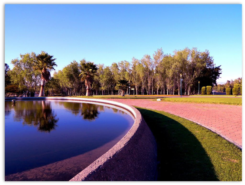 Día de Sol en el Invierno. Detalle de fuente en Parque Tangamanga. by mcortizv