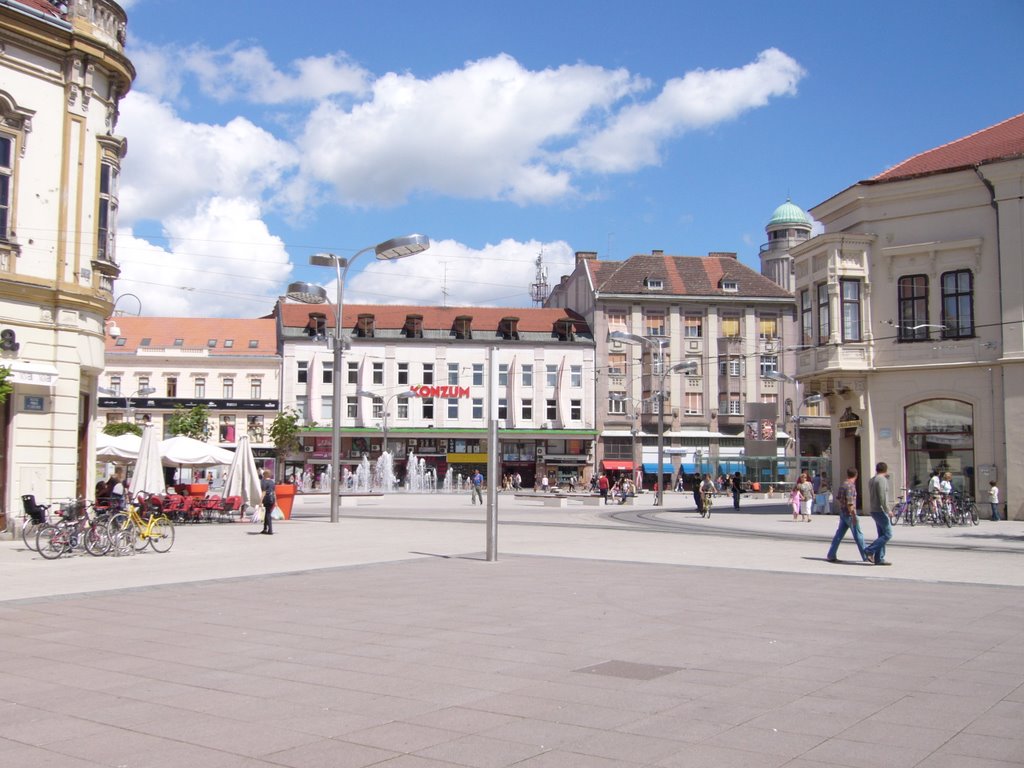 Side View at Ante Starcevic Square by Ivana Augustinović