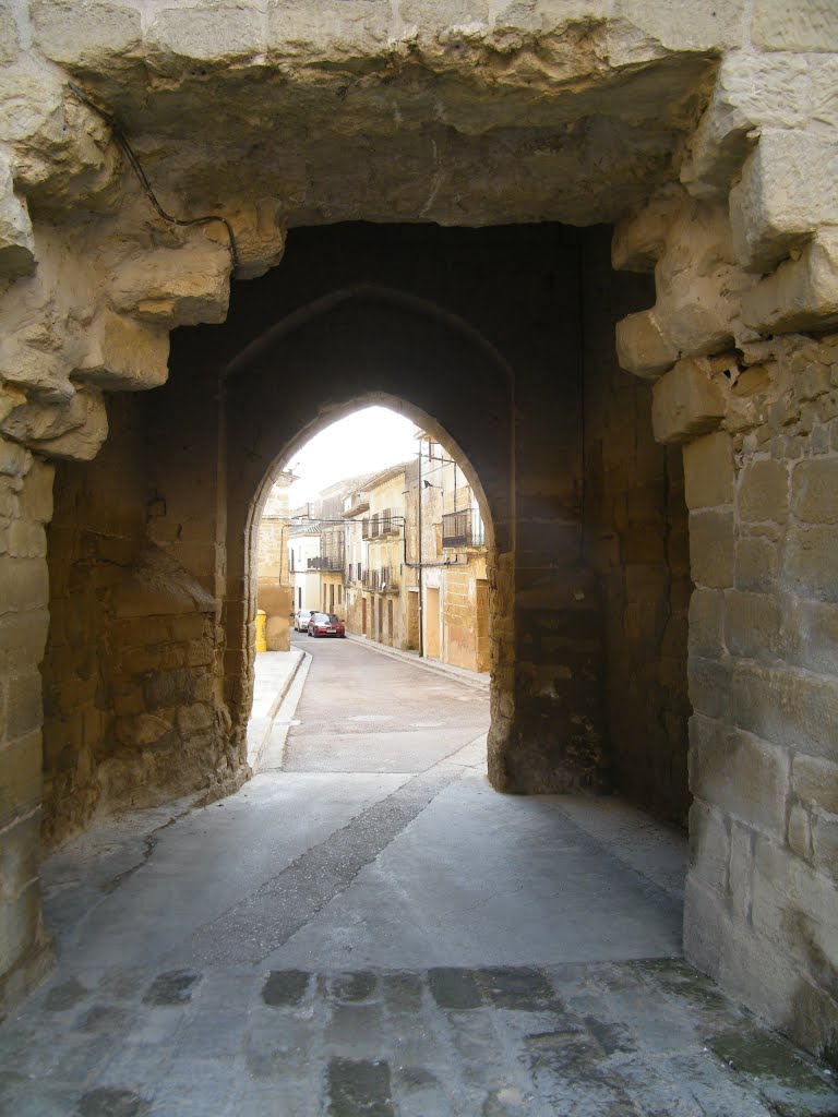 ERLA (ZARAGOZA) PUERTA DE LA TORRE DEL SEÑORIO QUE DA ACCESO A LA CALLE DE FERNANDO EL CATOLICO by JOSE LUIS OROÑEZ