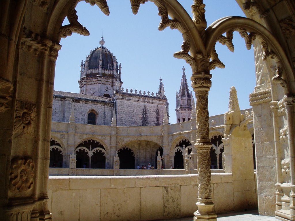 Claustro monasterio de los Jerónimos, Lisboa by carloxtron