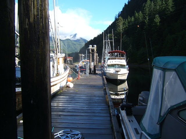 Fisherman's warf, Zeballos B.C. by R. Sieben