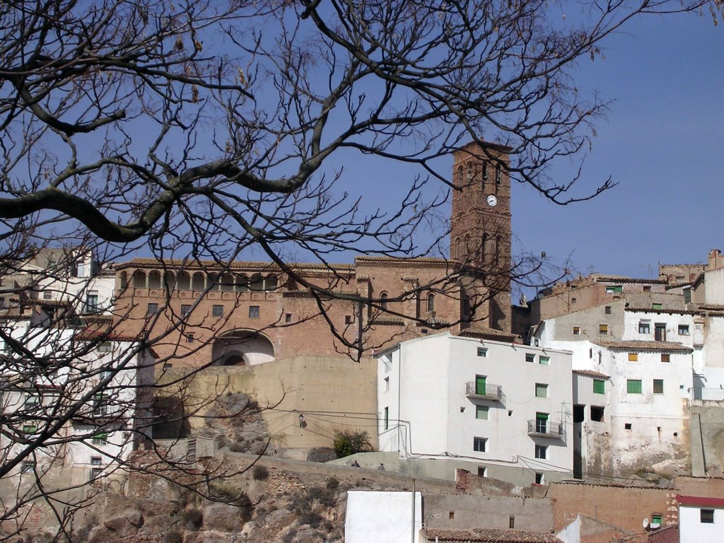 Iglesia de San Juan Bautista  en Tierga desde la carretera by As.Cul. "Sabinius Sa…