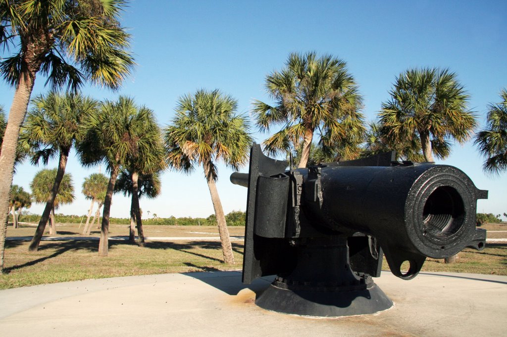 Vigilantly defending the fort from an invading army of palm trees by Ryan Calhoun