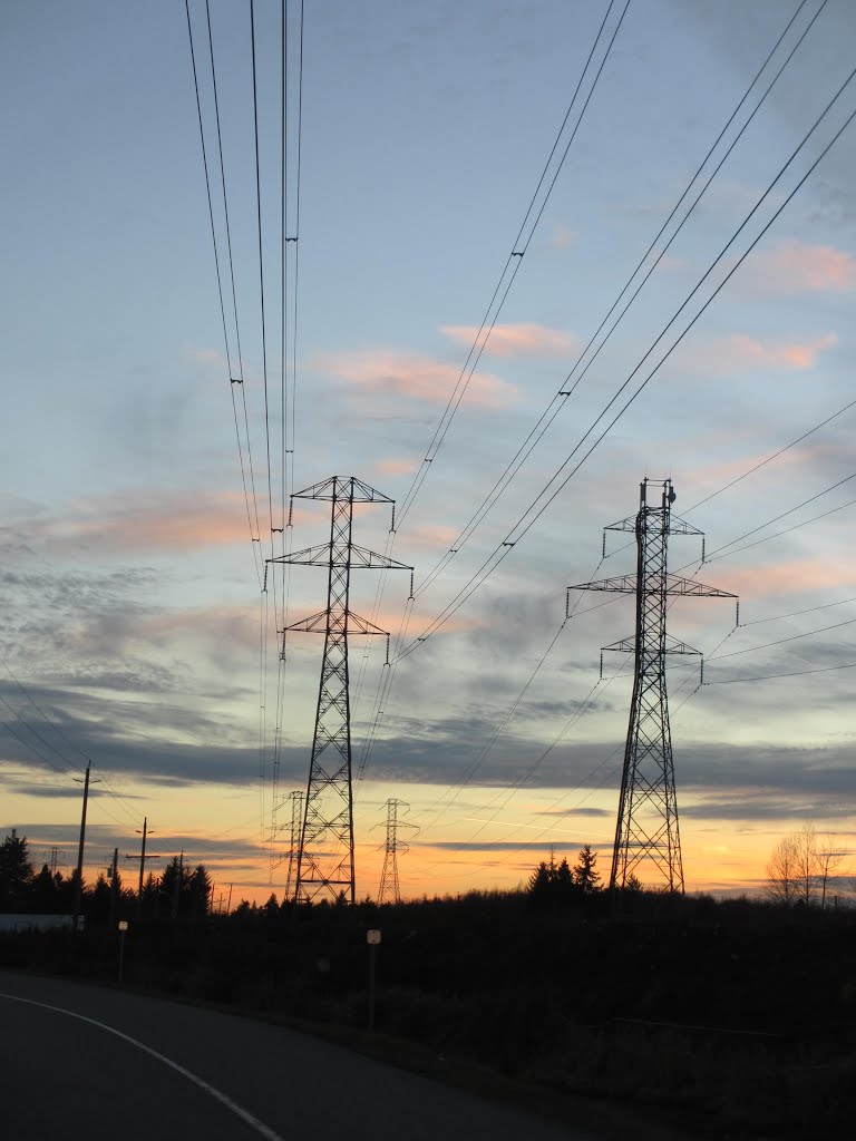 Power Lines @ Sunset by BlueSkyWarhawk