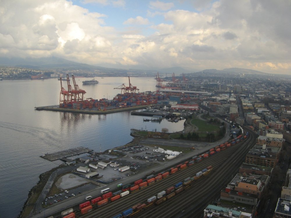 Burrard Inlet and Harbour Docks by Peter Staub