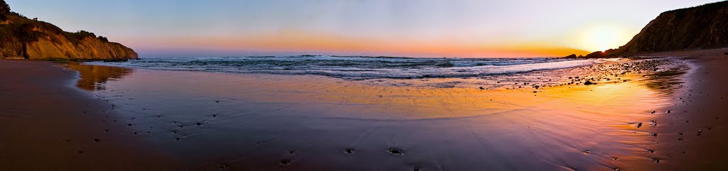 Schooner Gulch State Beach Sunset 180 - nwicon.com by NWicon.com