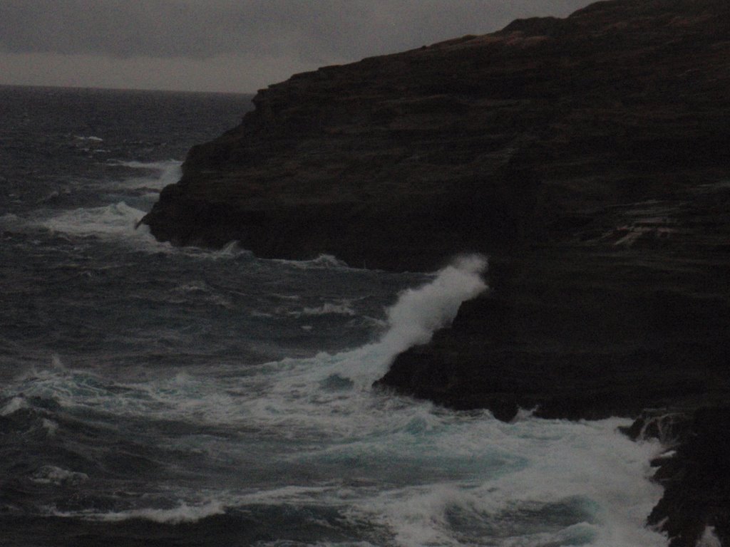 Evening surf on rocks by Jimmy Havok