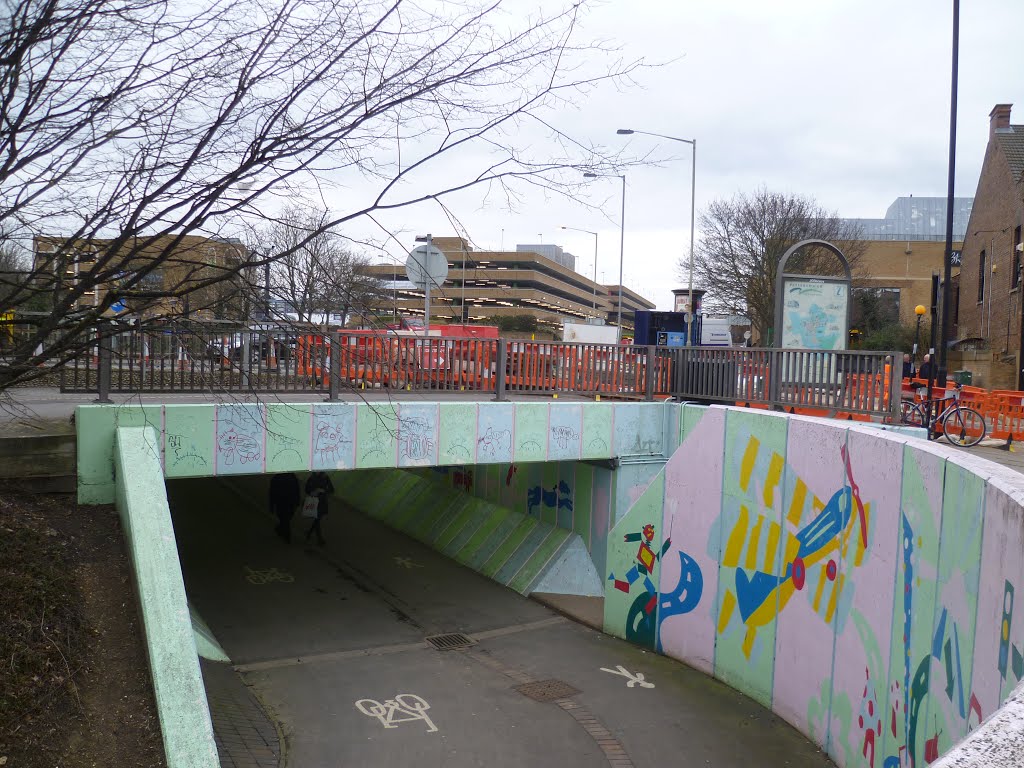 Underpass, peterborough, cambs. feb. 2013. by Michael & Grace.