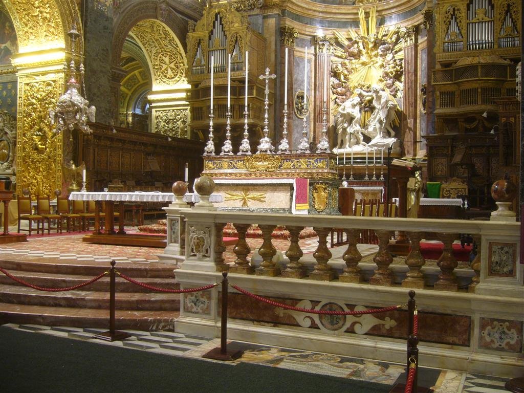 La Valletta - St. John's Co-Cathedral Altar by dstaiano