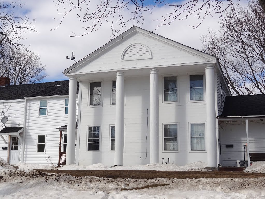 C.1840 Greek Revival Temple; Palmer House, Bath Maine by Taoab