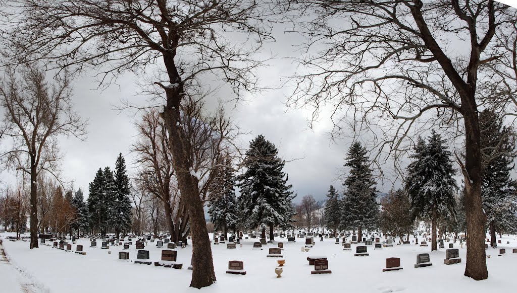 Green Mountain Cemetery - Looking East by Meinhardt Greeff